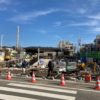 世田谷代田駅 駅前広場工事状況（2021年1月下旬）
